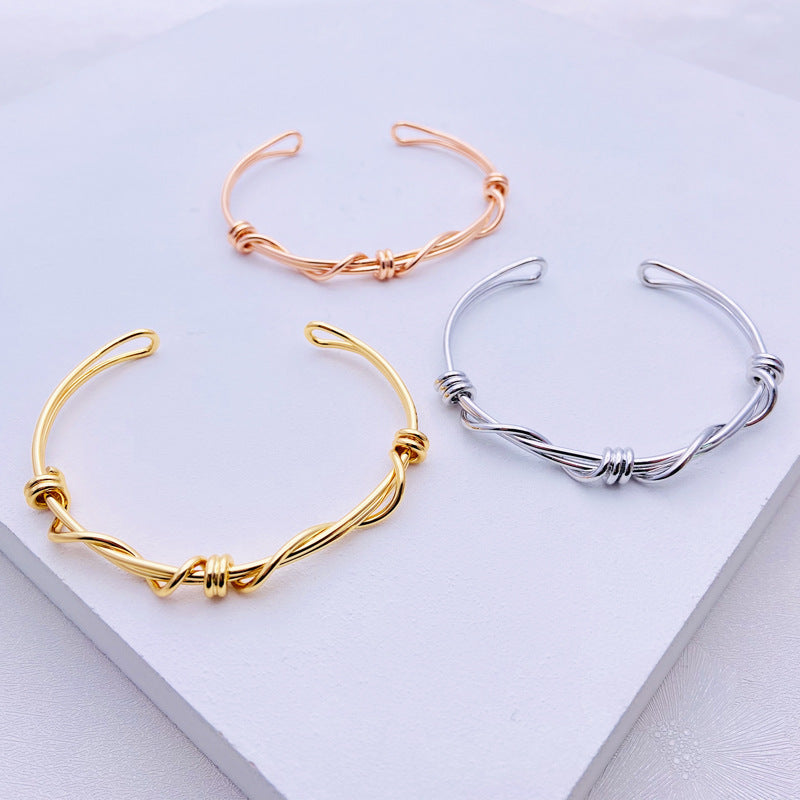 Wholesale Wrapped Knotted Vintage Copper Bracelets